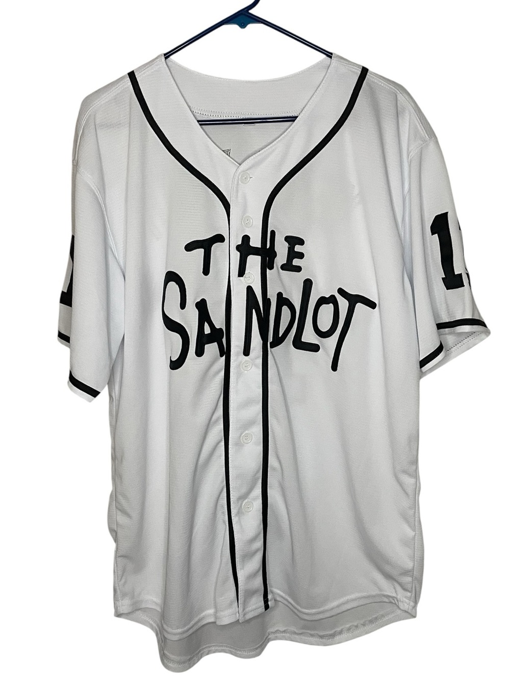 The Sandlot Yeah Yeah #11 Jersey- White with Black Lettering-Size L